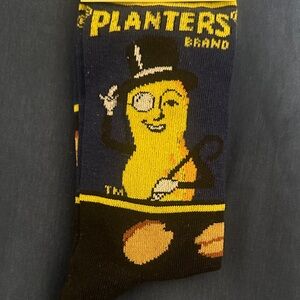 Men's Black and Yellow Socks